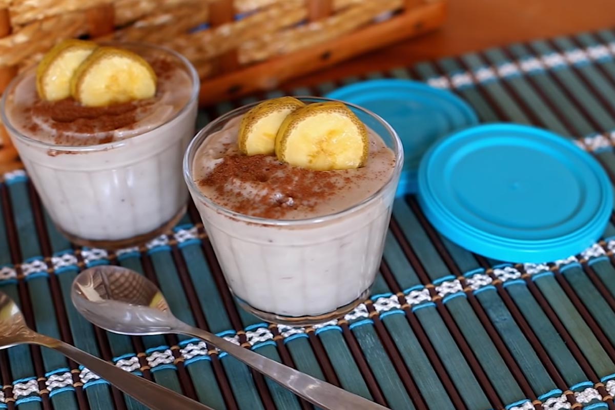 Mousse de Banana Saudável