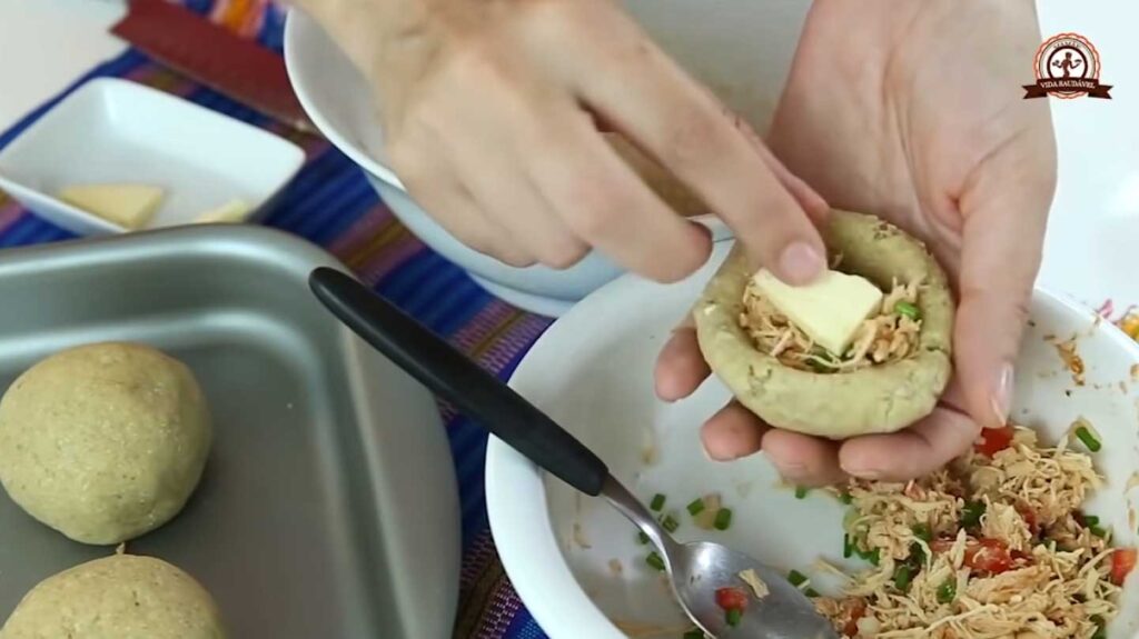 Pão Fit de Batata Recheado