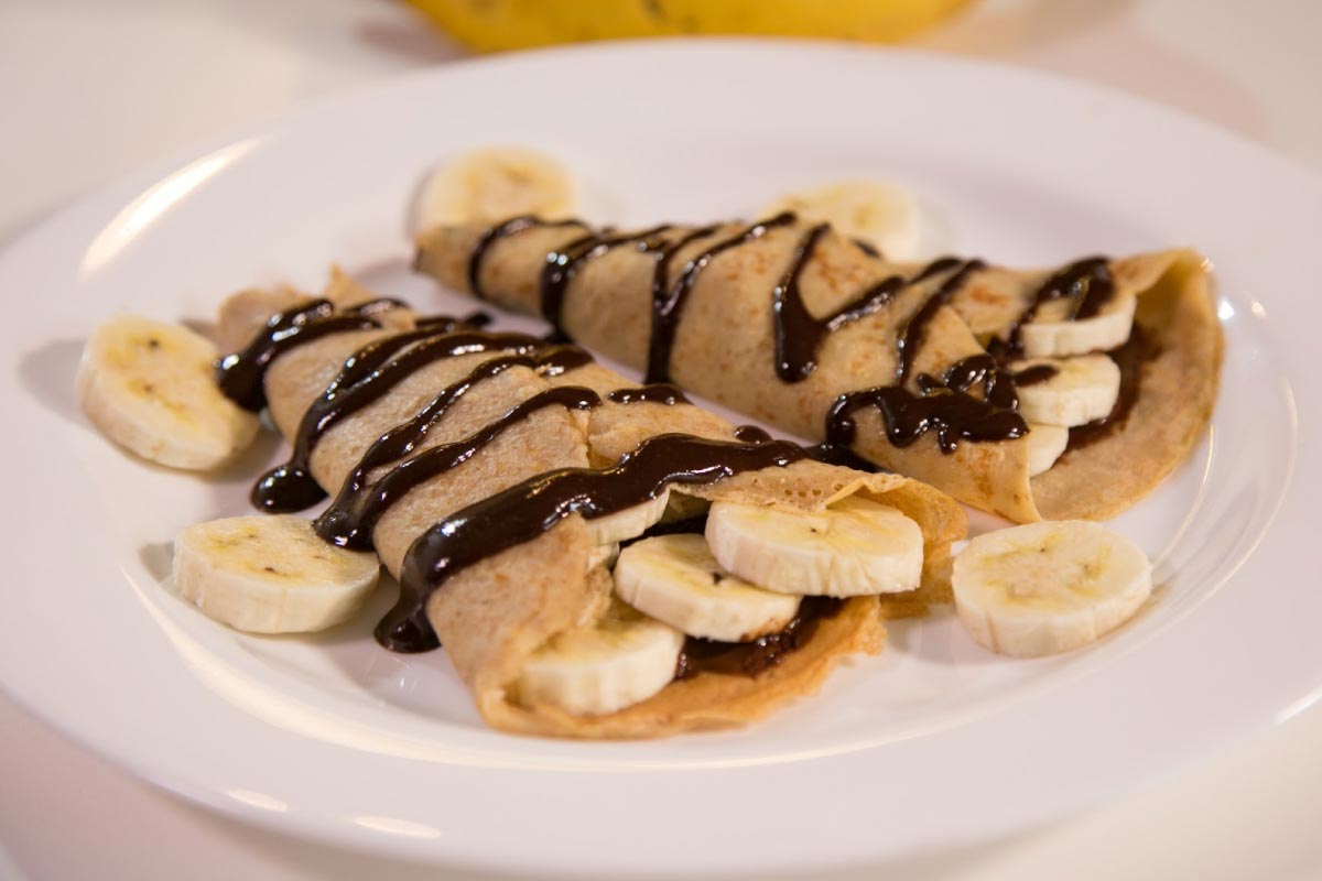 Crepe Fit Francês com banana