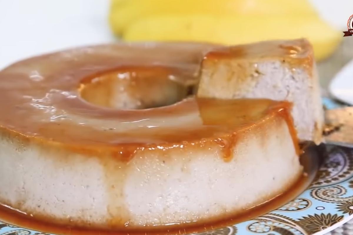 Pudim de Banana Sem Leite Condensado
