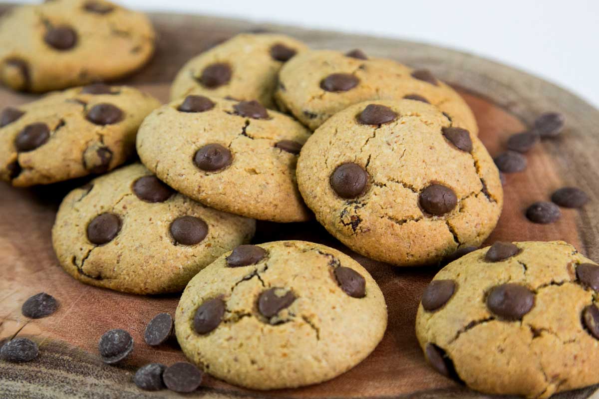 Cookies Fit com Gotas de Chocolate