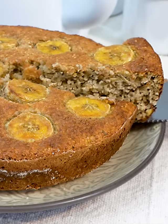 Meu Bolo de Banana Zero Açúcar: Sem Lactose e Sem Gordura!