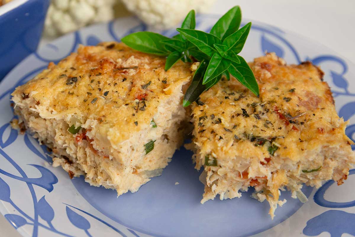 Torta de Couve-Flor com Frango