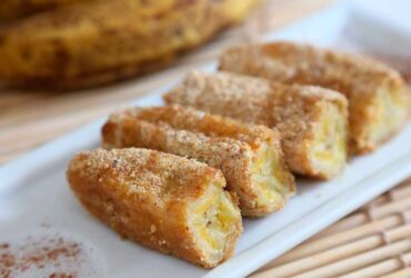 banana a milanesa sem fritura