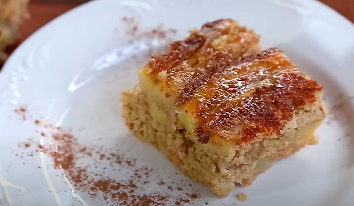 bolo de banana com aveia