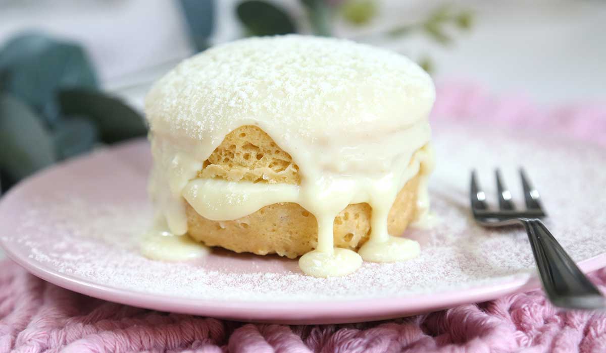 bolo de micro-ondas