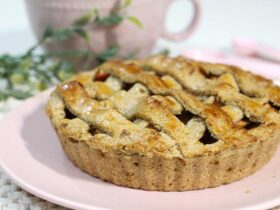 Torta de maçã com aveia