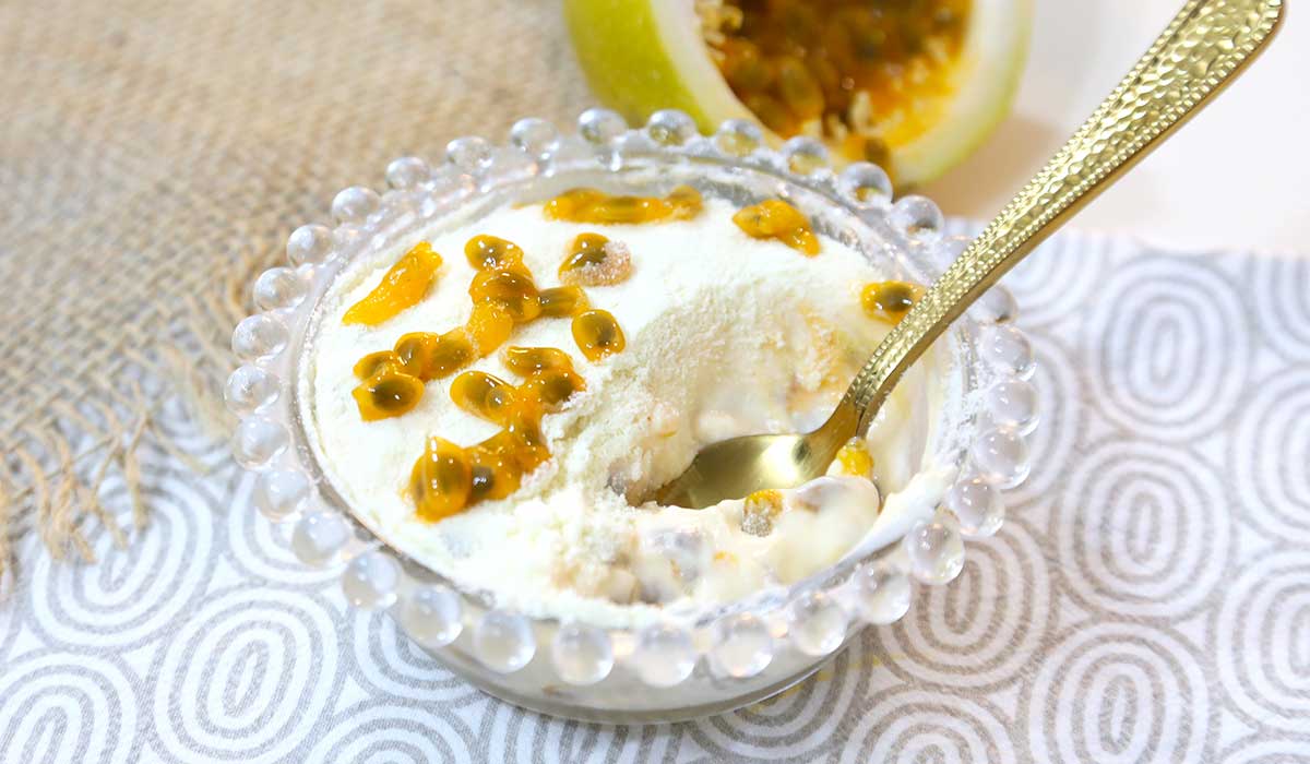 mousse de maracujá