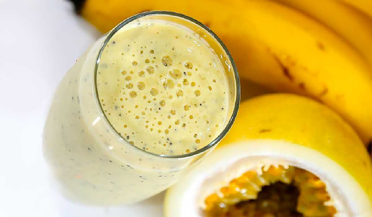 smoothie cremoso pré treino