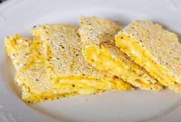 lanche fácil com flocão de milho e tapioca