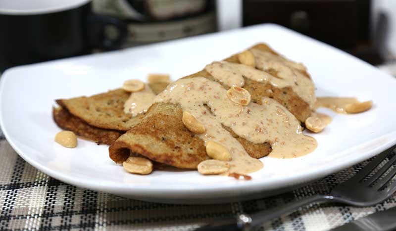 panqueca de amendoim