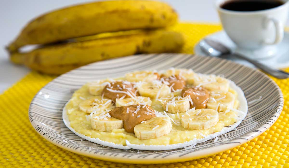 tapioca com creme de baunilha