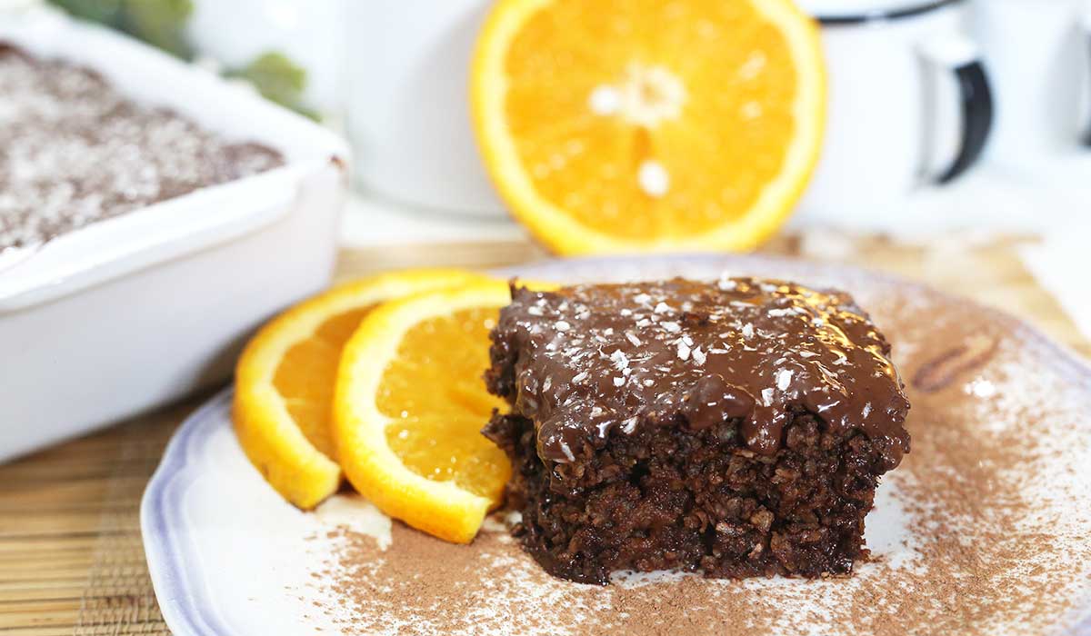 bolo de chocolate com laranja